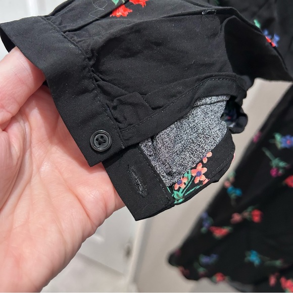Old Navy Black Floral Dress-XS - Picture 3 of 7